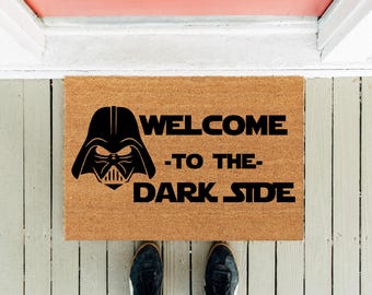 Welcome to the Dark Side Doormat: Funny Movie Entrance Mat