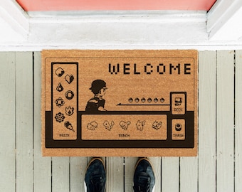 Poke Game Welcome Doormat: Funny Video Game Door Rug