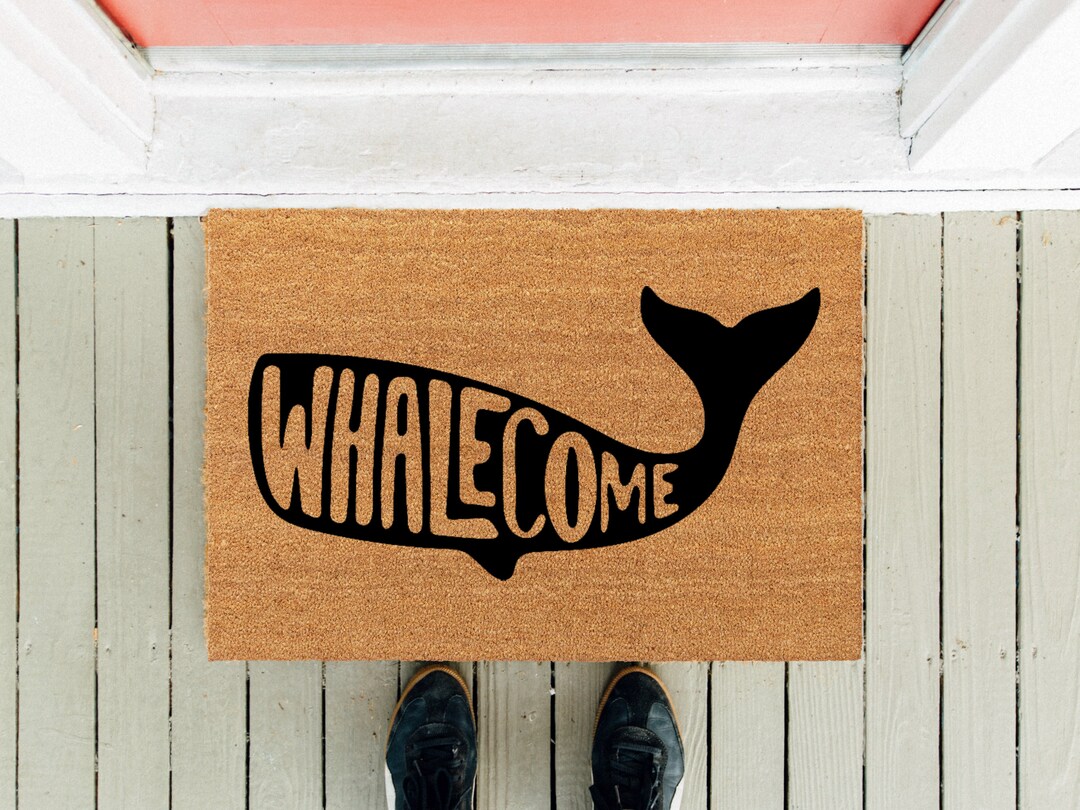 Door Mat Whale Doormat Funny Doormat New Home Gift Front Rug