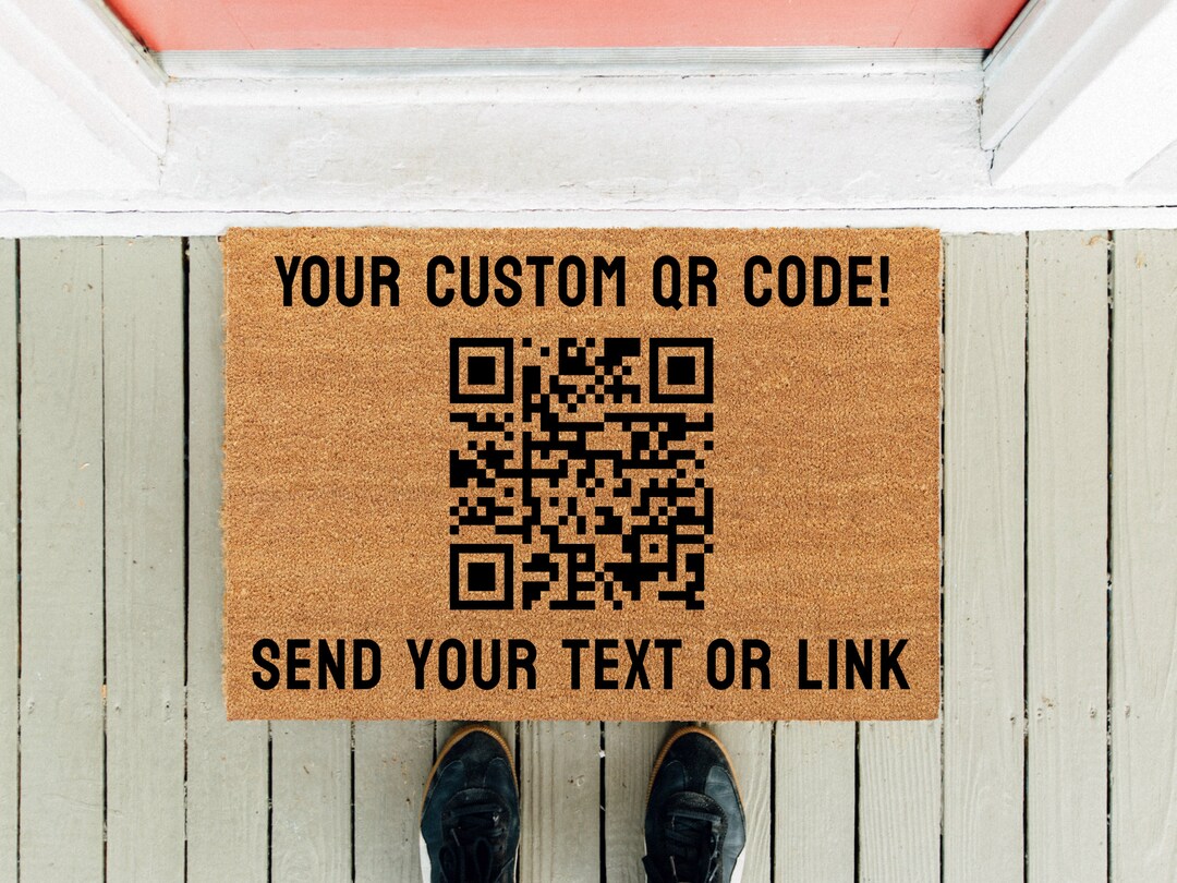 Custom QR Code Doormat Doormat Funny Doormat New Home Gift
