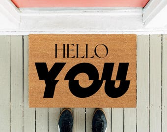 Hello You Coir Doormat | Funny Welcome Mat, Housewarming Gift