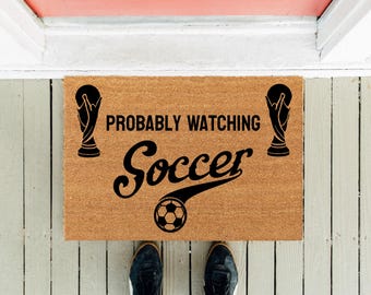 Fußball Fußmatte: Kokosmatte mit Spruch