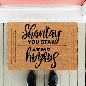 Sashay Away Shantay You Stay | RuPaul&#39;s Drag Race | Sassy Mat | Funny Doormat  | Funny Door Mat | Front Door Rug | Gag Gift | Gay Gift