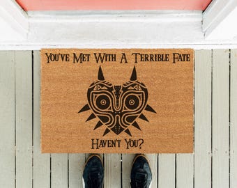 Lustige Videospiel-Fußmatte: You've Met With A Terrible Fate