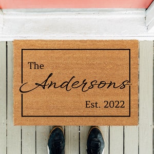 Personalized Doormat | Custom Doormat | Last Name Doormat | Housewarming Gift | Closing Gift | Realtor | New Home Gift | Welcome Door Mat