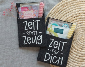 Geschenkverpackung Wellnessgutschein, Einladung Frühstück verschenken, Geschenk Freundin, Verpackung Zeit schenken, Zeit statt Zeug