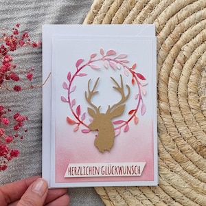 Cadeau jageres, verjaardagskaart jageres, kaart voor het behalen van het jachtexamen vrouw, felicitatiekaart jacht