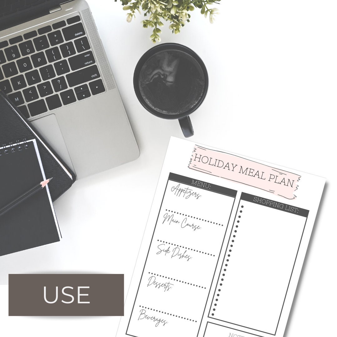 The ULTIMATE ORGANIZED LIFE Printable Bundle Self-care, Meal Planning ...
