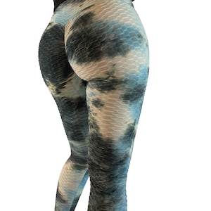 Scrunch Butt Leggings / Tie Dye Leggings / Yoga Leggings / Workout Leggings / Booty Lifting Leggings / Casual Leggings / 7 Color Options