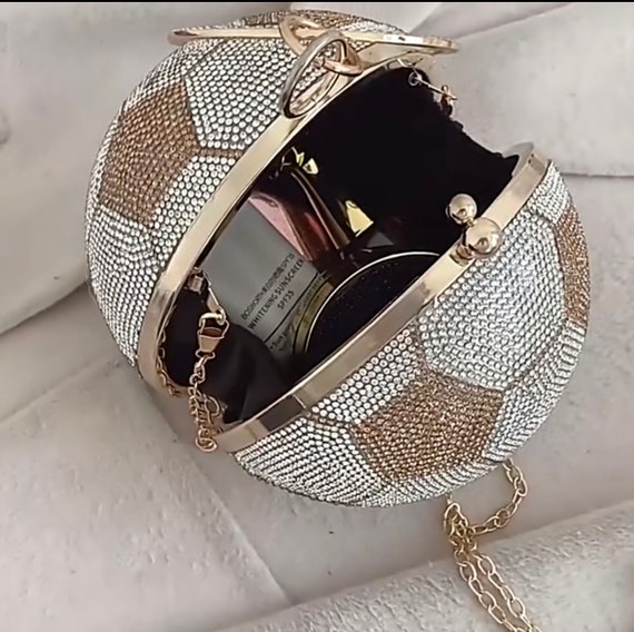 Crystal basketball purse clearance