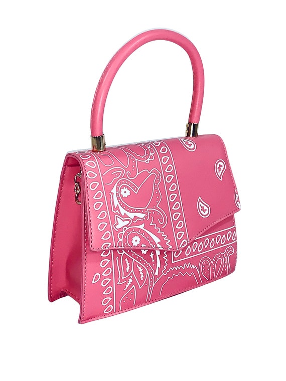 pink bandana purse