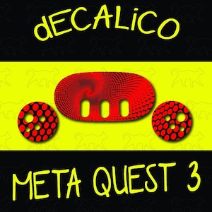 MetaQuest 3 Aufkleber - Red Swirl