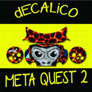 Meta Quest 2 Decal - Gorilla Tag Lava Monkey