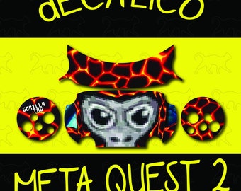 Meta Quest 2 Decal - Gorilla Tag Lava Monkey