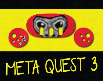 Meta Quest 3 Decal - Gorilla Tag Eyes (Color Variety)