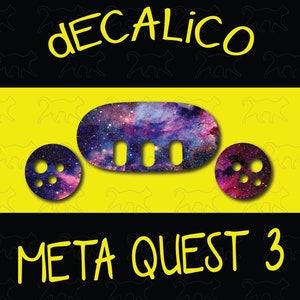MetaQuest 3 Aufkleber - Space Nebula LILA