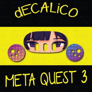 メタクエスト 3 デカール - アニメガールアイズ 1