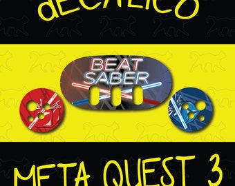 Meta Quest 3 Decal - Beat Saber