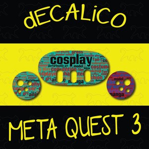 Sticker Meta Quest 3 - Cosplay Word Cloud