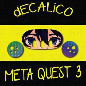 メタクエスト 3 デカール - アニメガールアイズ 3