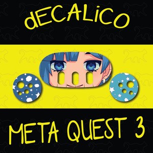 メタクエスト 3 デカール - アニメガールアイズ 4
