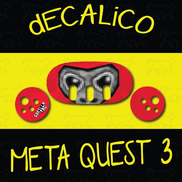 Meta Quest 3 Decal - Gorilla Tag Eyes (Color Variety)