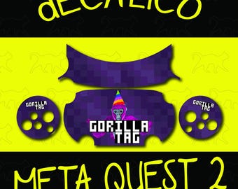 MetaQuest 2 Aufkleber - Gorilla Tag Partyhut