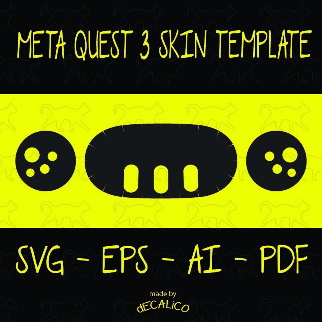 Meta Quest 3 Skin Decal Template DIGITAL DOWNLOAD Etsy Meta Quest 3 Skin Decal Template DIGITAL DOWNLOAD Etsy