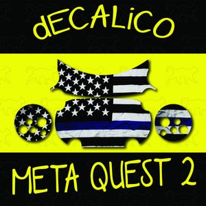 Meta Quest 2 Decal - American Flag Blue Stripe