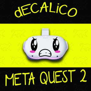 Meta Quest 2 Decal - Angry Face