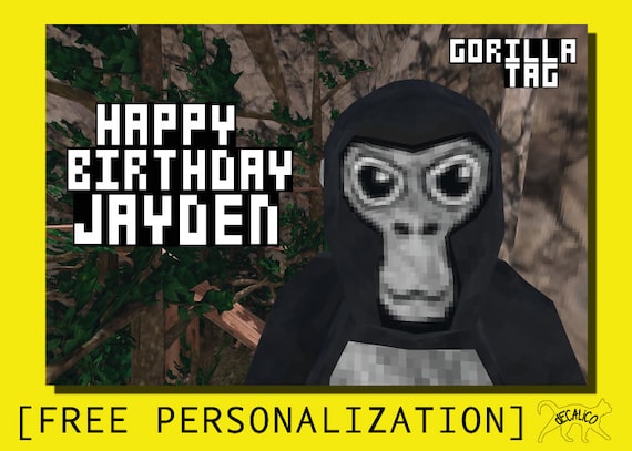 Gorilla Tag Birthday Party Banner [Digital Download]