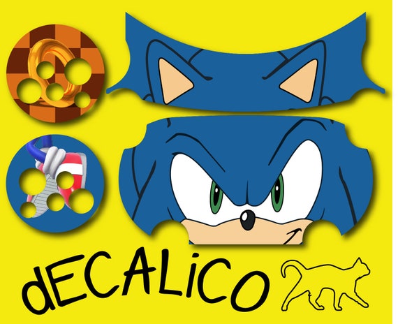 Sonic Stickers Holiday Edition Christmas, Vinyl Stickers for Laptops,  Coffee Tables, Stickers, Hand Crafted Stickers 