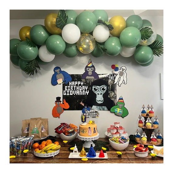 Gorilla Tag Birthday Party Decoration,Gorilla Tag Party Photo