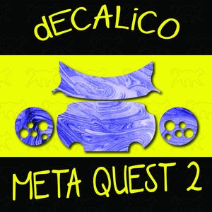 MetaQuest 2 Aufkleber - Blue Swirl
