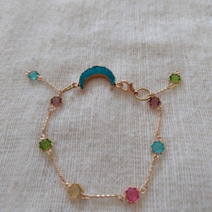 Crescent Link Chain Bracelet