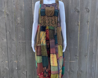 Patchwork Hippie Overalls, Colorful Hippie Fashion, Festival Overalls, Outdoor Concerts, Burning Man, Outside Lands, Music Festivals, Boho