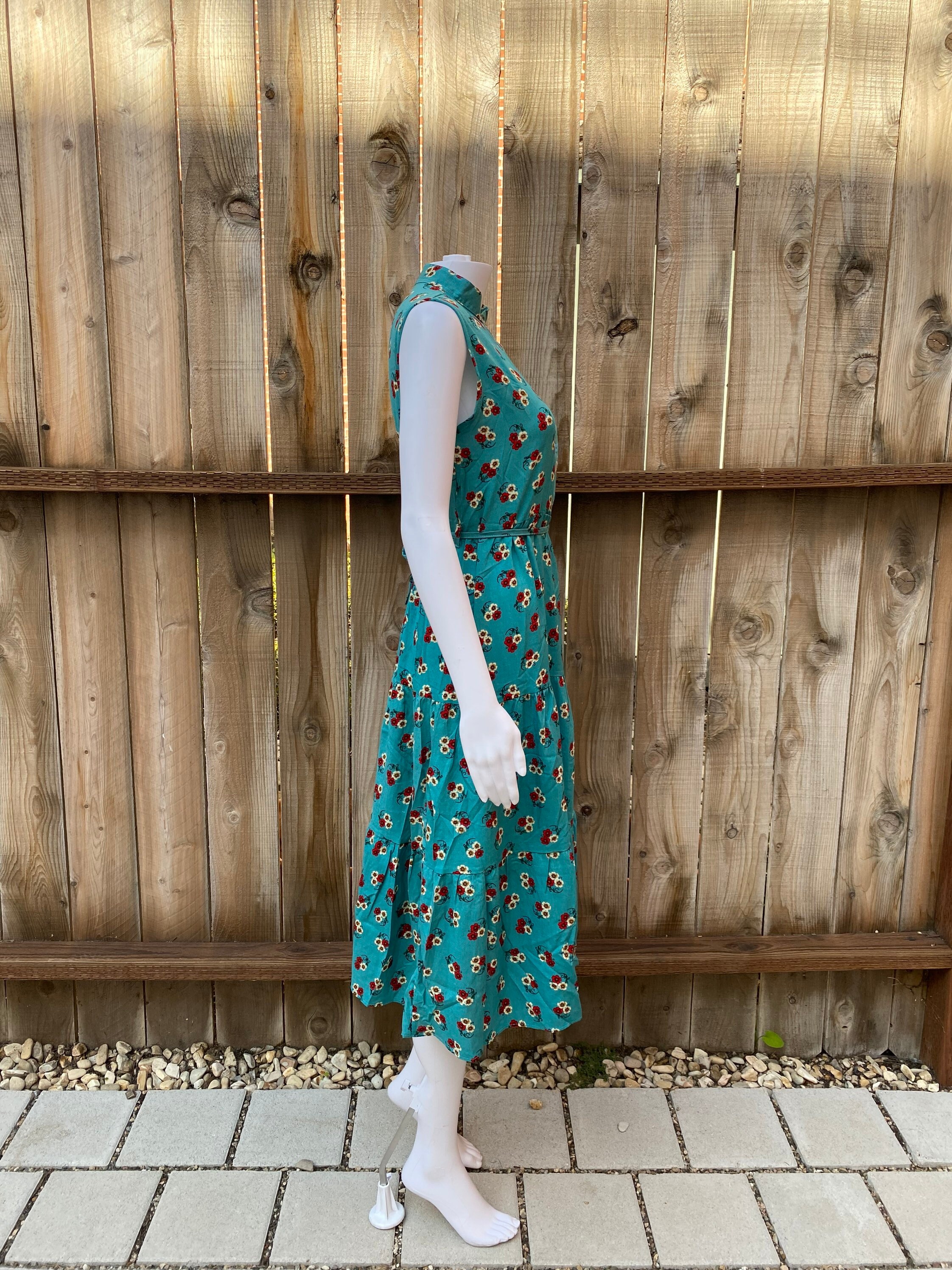 Midi Dress Blue Dress Orange Flowers V-Neck Sleeveless Orange Floral A-Line Plus Size Dress Midi Dress Blue Dress Orange Flowers V-Neck Sleeveless Orange Floral A-Line Plus Size Dress