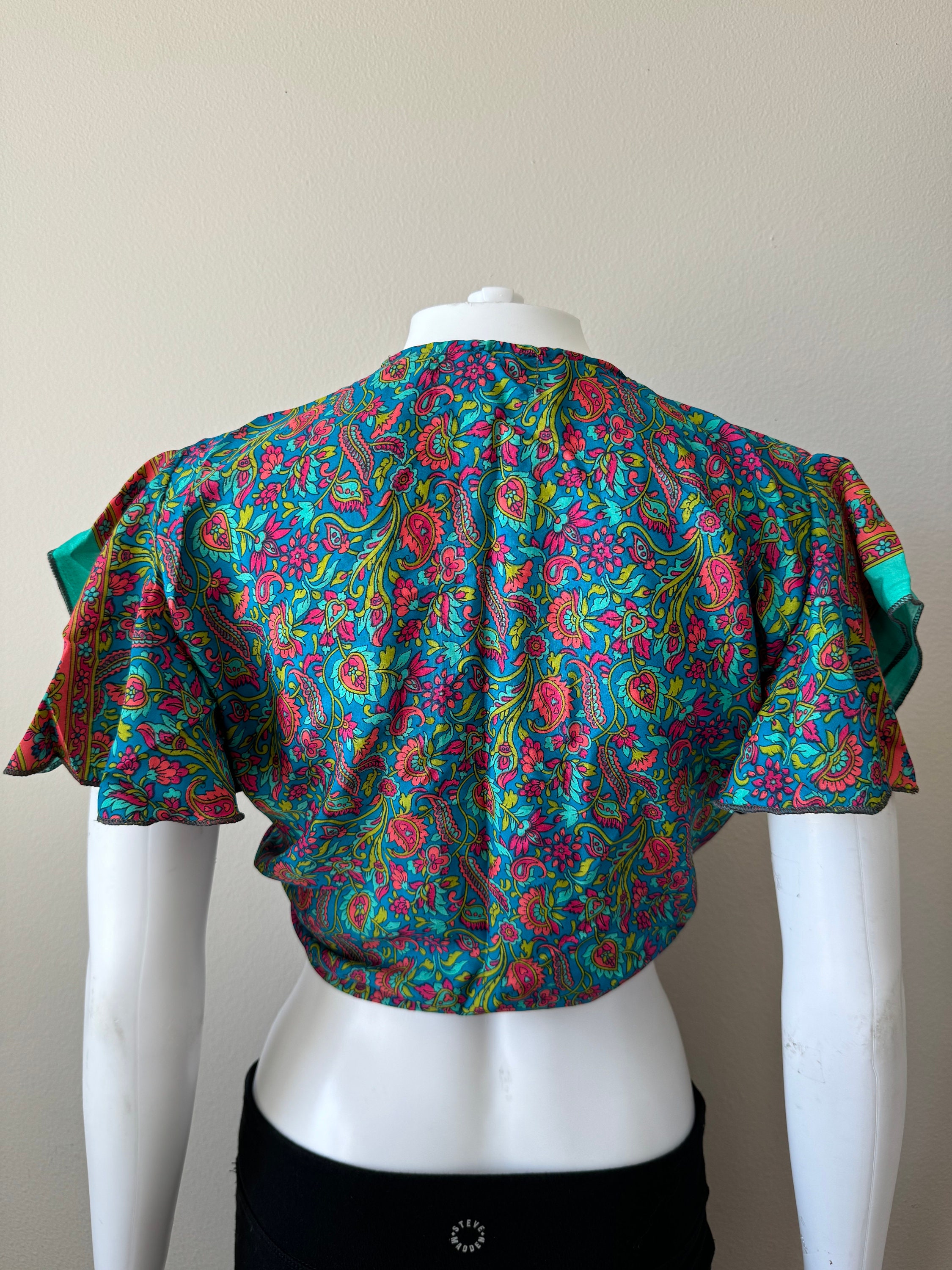 Vibrant Feminine Top for Young Women, Bright and Colorful