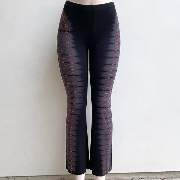 Chic Women’s Tie Dye Flared Leg Pants, Comfortable Leggings with Wide Leg, Minimalistic and Unique Design, Staple Pant, Yoga Pants,