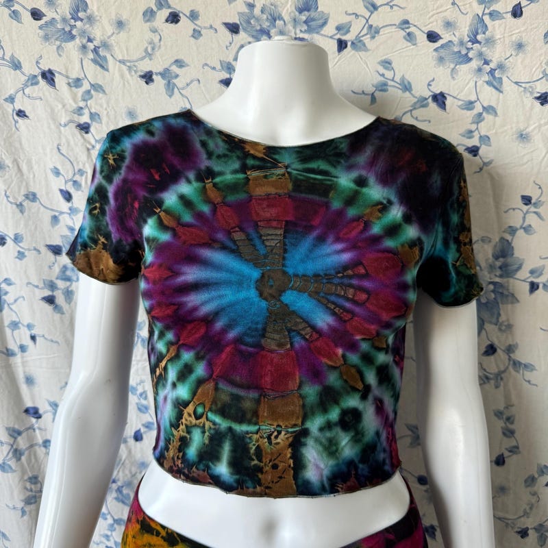 Sleeveless Crop Tops Tie Dye Pants Sets