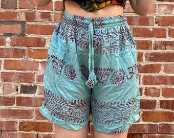 Hippie Unisex Shorts, Boho, Casual, Pockets, Longer Shorts, Capri Shorts, Festival Fashion, Loungewear, Beachwear, Comfy, Perfect Gift