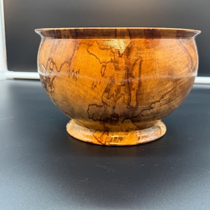 Handcrafted, Ambrosia Maple Wood, fruit Bowl, Home Decor, Decorative Bowl, Housewarming Gift.