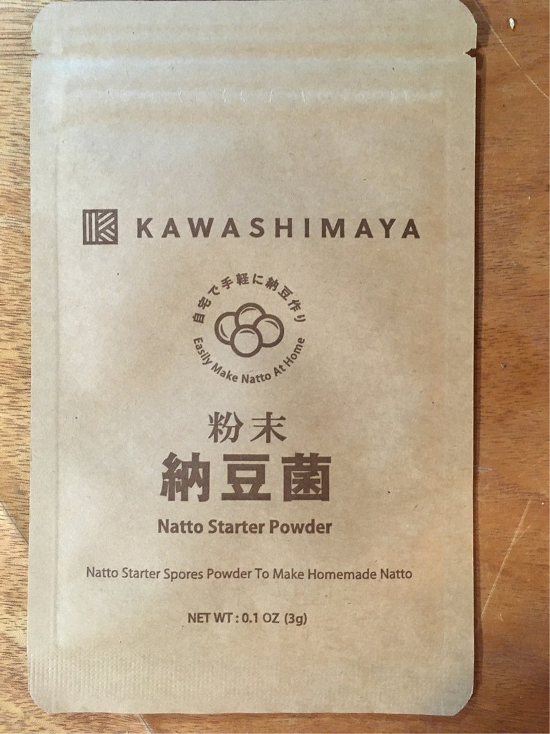 Levain de natto spores 3 g suffisants pour faire 30 kg de natto. Sans OGM, biologique. image 1