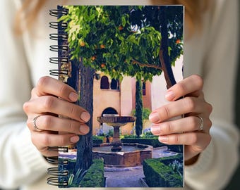 Spain Spiral Notebook, Architecture Journal, Travel Notepad