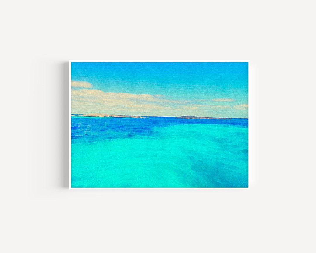 Tropical Art Print / Ocean Art Print / Colorful Art Prints / Etsy