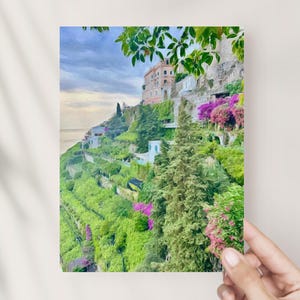 Amalfi Coast Greeting Cards /Italy Notecards / Botanical Stationary / Sympathy Cards