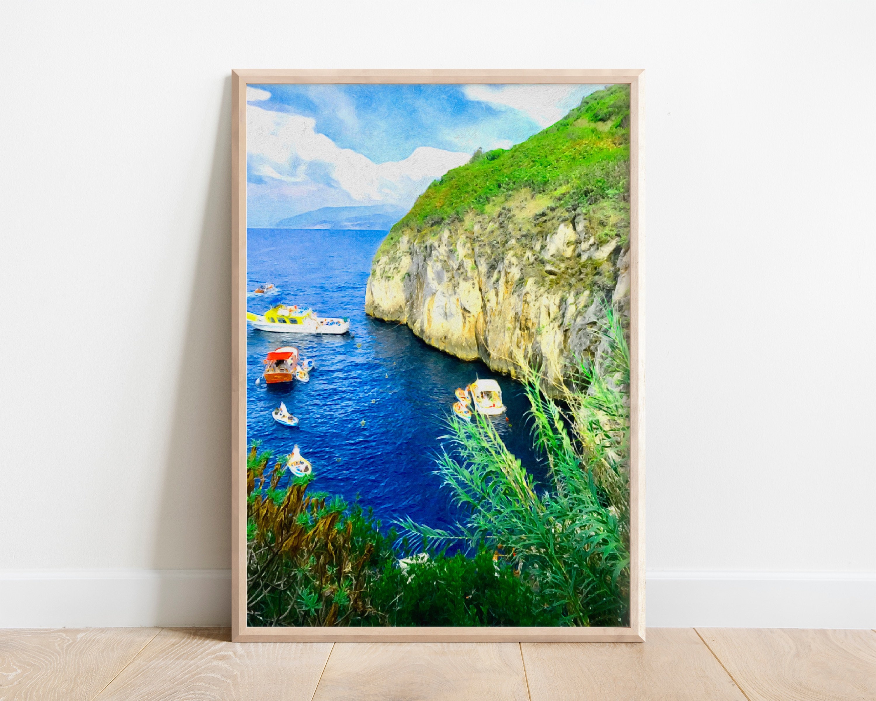 Italy Art Print / Nautical Wall Decor / Beach House Decor / Etsy