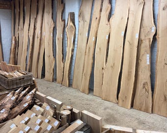 Live Edge Kiln Dried English Timber Hardwood Elm Oak Ash Wood Boards Slabs Pieces wood work project crafts Pyrography All Sizes available