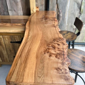 Choose your own unique Live Edge English Wooden Garden Outdoor Indoor Bar Top Rustic Bespoke