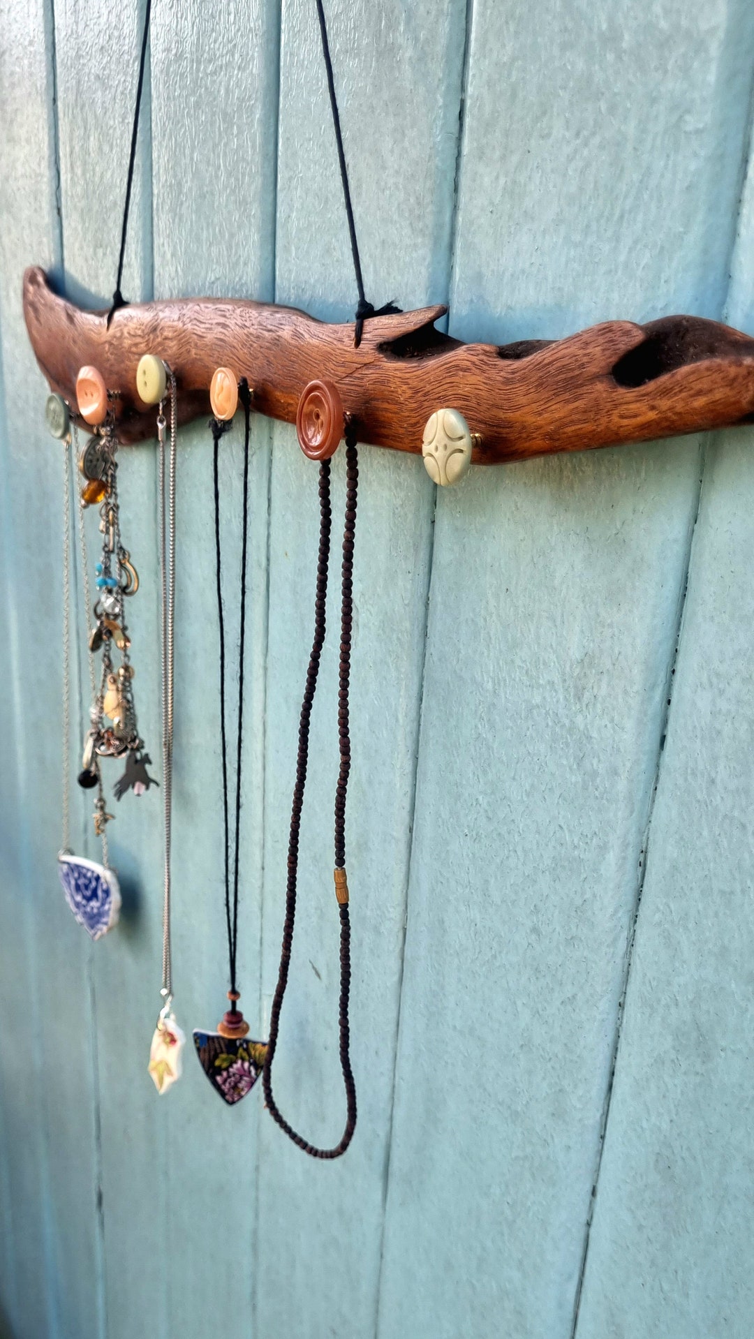 Rustic Driftwood Wallhanging. Jewellery Display. - Etsy